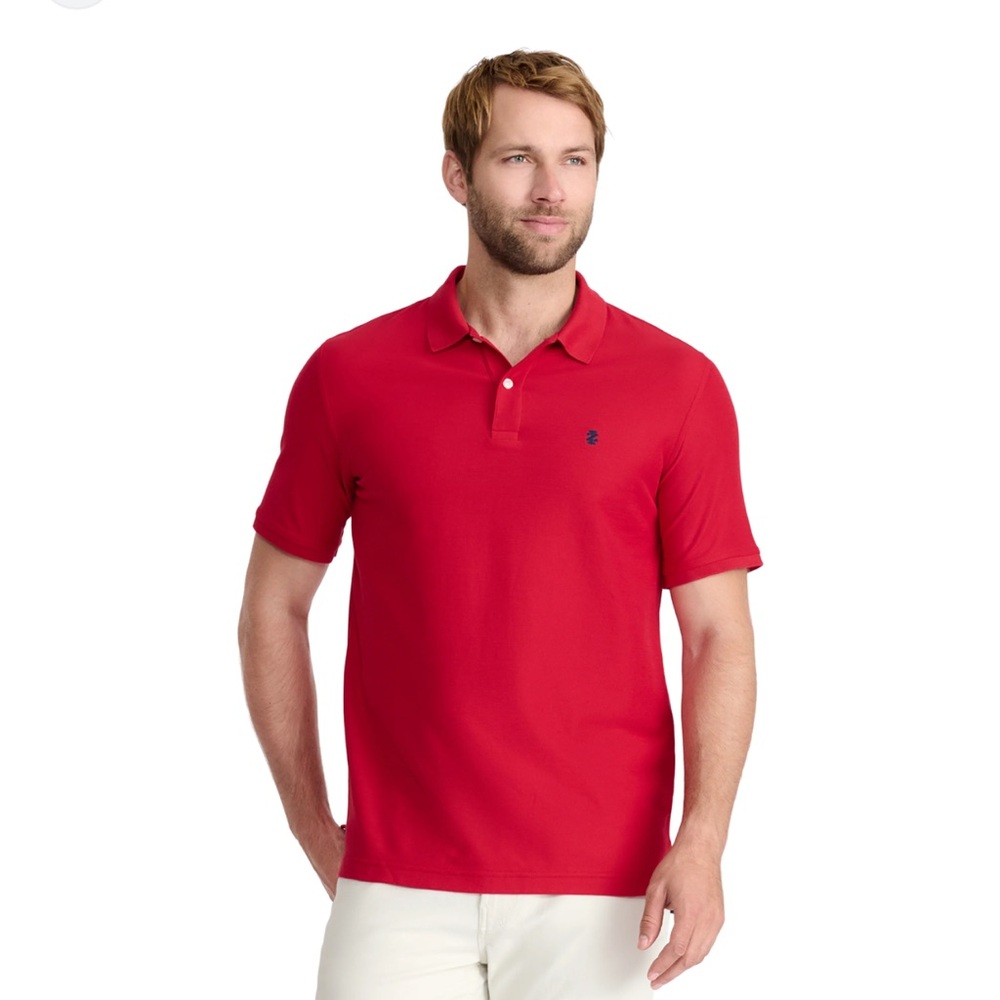 IZOD ADVANTAGE PERFORMANCE‎ MEN’S POLO - REAL RED NWT SIZE M